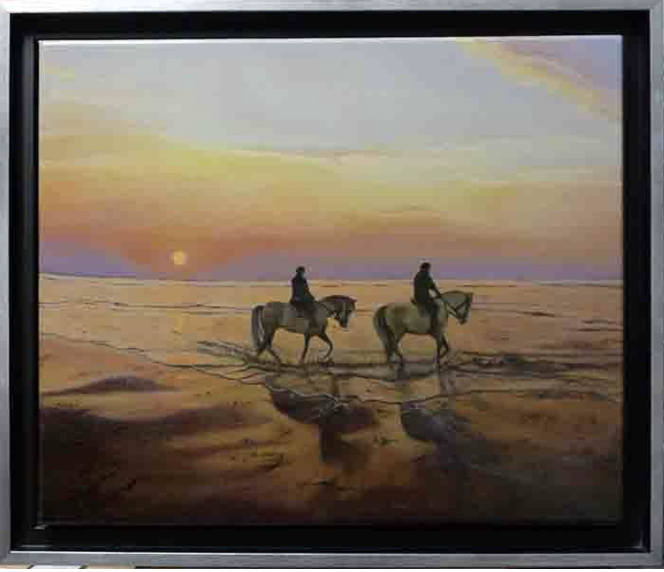 Tableau AU SOLEIL COUCHANT
